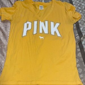 Yellow Victoria Secret Pink top